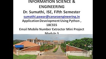 VTU PYTHON 18CS55 M3 L7 Email Extractor