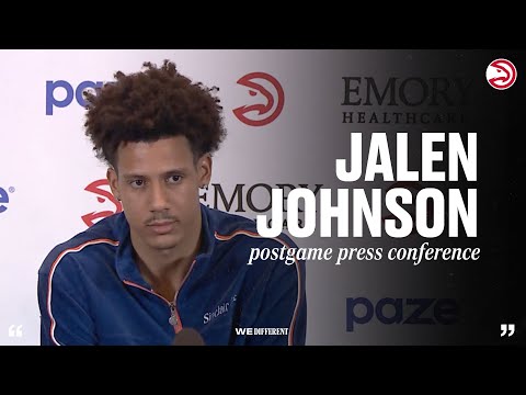 Hawks vs. Knicks Postgame Press Conference: Jalen Johnson