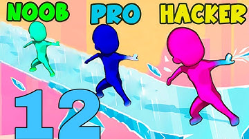 NOOB vs PRO vs HACKER in Freeze Rider - All Levels Gameplay, New Game (Android, iOS)