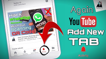 YouTube App New Update, Available Activity Tab