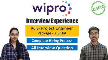 Wipro Interview Experience | Wipro ELITE | Interview Questions |Selected | Preparation Tips