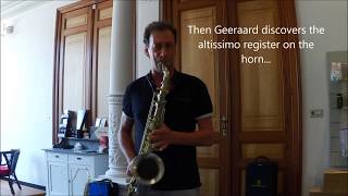 Test Playing On Adolphe Sax & Cie Tenor Saxophone
