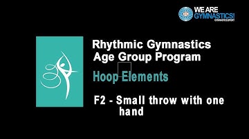 Rhythmic Gymnastics Age Group Program - Hoop Element F2 Small throw with one hand
