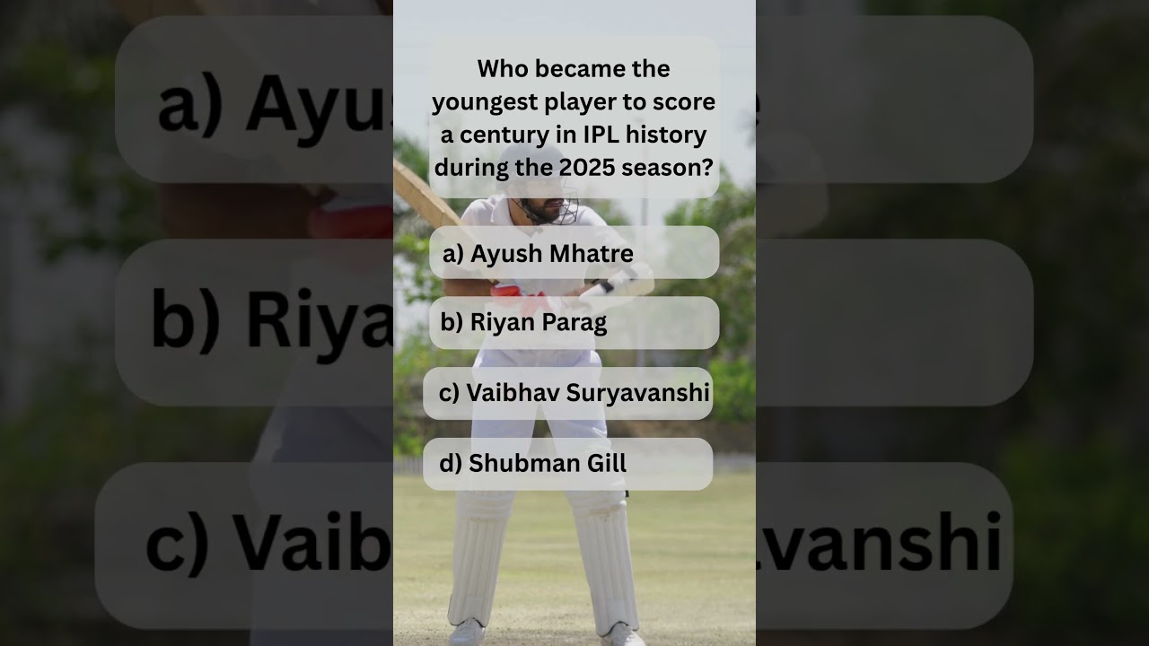 Who became the youngest player to score a century in IPL history during the 2025 season? 