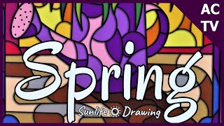COMPLETED! Spring Color By Number by Sunlife Drawing Flip Through