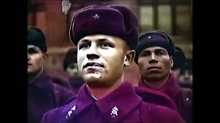 Выступление И.в. Сталина 7 Ноября 1941 Года. 4K Цветная Версия.