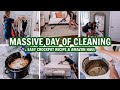 MASSIVE CLEAN &amp; DECLUTTER WITH ME | EXTREME CLEANING MOTIVATION + EASY crockpot recipe &amp; Amazon Haul