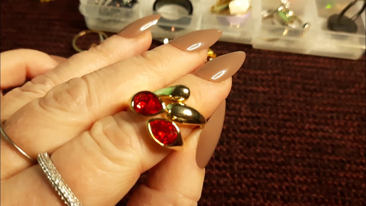 ASMR разные кольца в одной коробочке ASMR