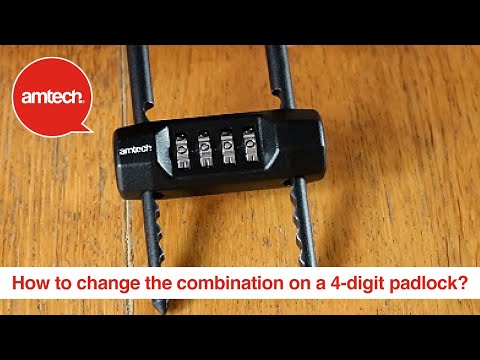 How to change the combination on a 4-digit long shackle padlock