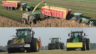 Only American Deeres! Chopping corn