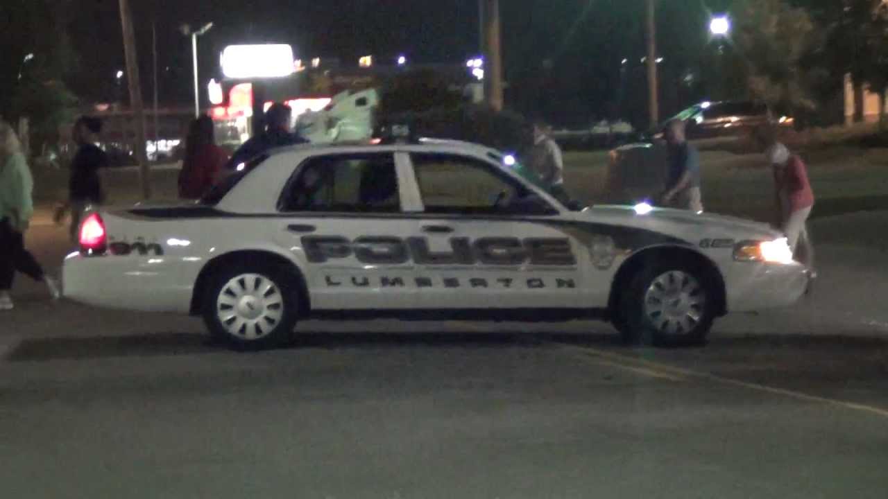 POLICE CAR FROM LUMBERTON NC I DON'T THINK THE COP WANTED ME TO FILM