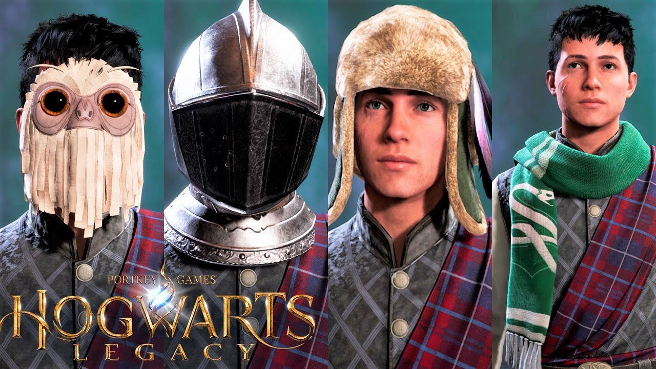 Hogwarts Legacy | All Handwear, Facewear, Headwear, Neckwear Appearance in 4K Showcase | 2023