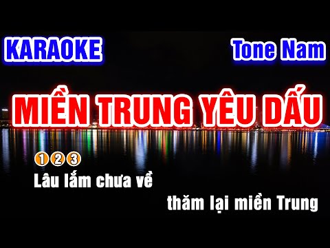 Video Miền Trung Yêu Dấu Tone Nam Karaoke │BEAT CHUẨN - PVQ... - youtube
