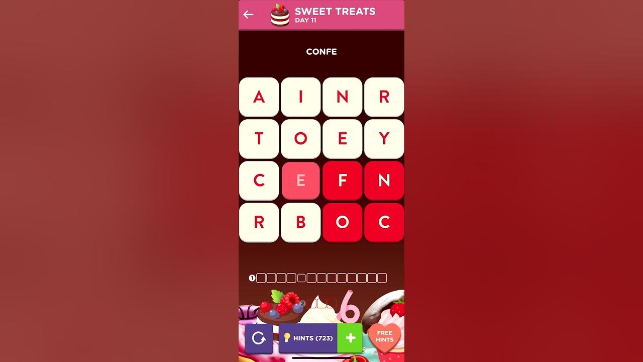 Wordbrain 2 Sweet Treats Event DAY 11 Answers [April 21 2021] Cheats