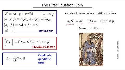 Exploring Quantum Physics || 04 Part IV  The Dirac Equation   Spin 9 46