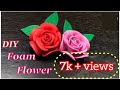 DIY Foam Flowers | How To Make Foam Flower | Foam Sheet Flower tutorial | Food Craft And Fun