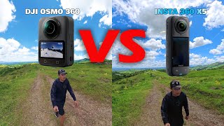 DJI OSMO 360 VS INSTA 360 X5 COMPARISON VIDEO | WHICH IS THE BEST MOTO-VLOGGING 360 CAMERA?
