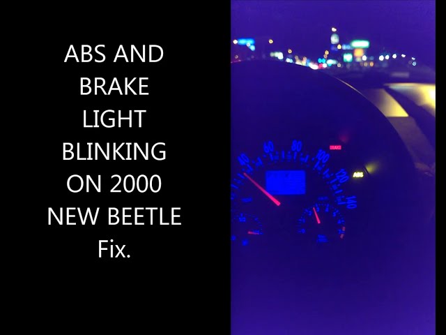 Abs Brake Blinking Constant Beeping