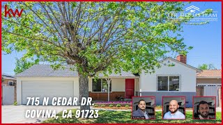 Home for Sale Just Listed! | 715 N Cedar Dr., Covina CA 91723 | www.TheFidelisTeam.kw.com
