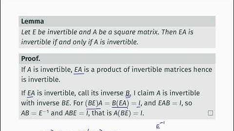 MATH0005 L42: invertibility and RREF