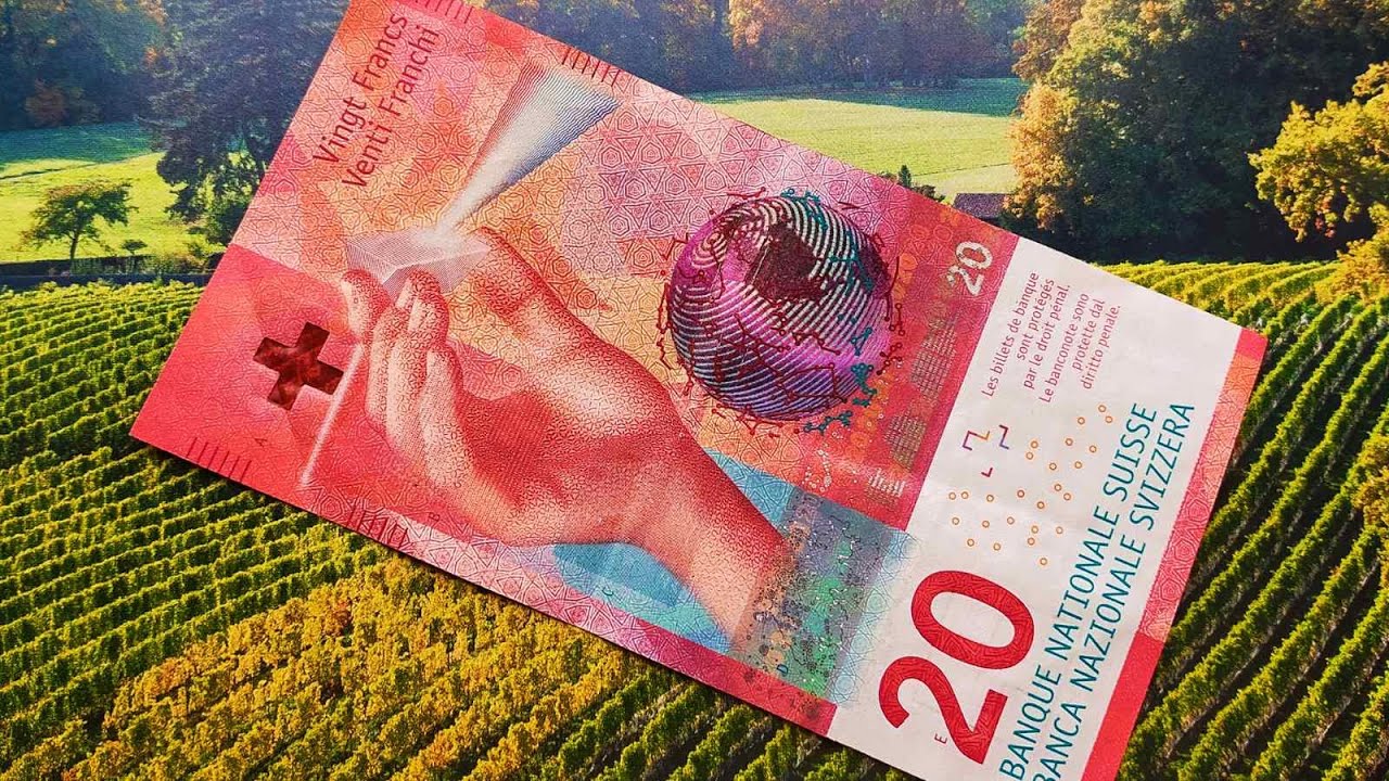 20 CHF - Swiss Banknotes Hologram - YouTube