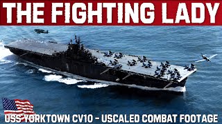 The Fighting Lady | Real Combat Footage | Upscaled WW2 Video | USS Yorktown CV-10