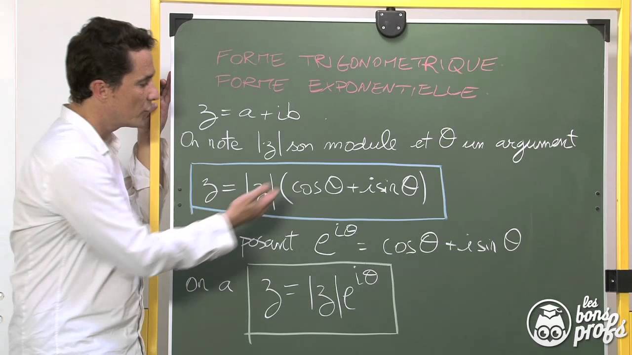 Forme trigonométrique et exponentielle : Cours - Maths terminale - Les ...