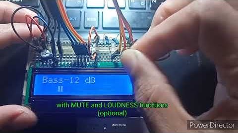 (!)TDA8425 Digital Tone Control + Arduino Nano