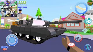 Dude Theft Wars: Open World Sandbox Simulator Update - New Tank Vehicle | Android Gameplay HD