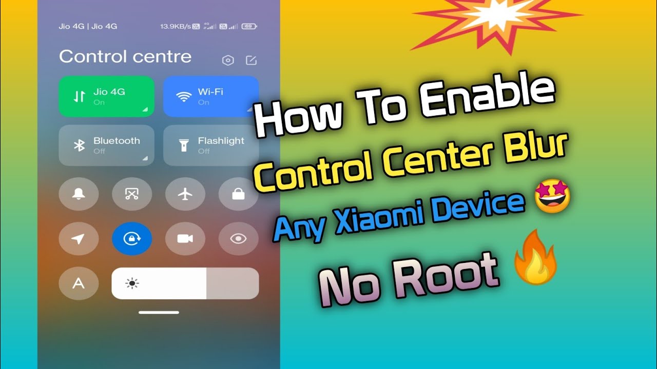 Enable now. Blur Control Center.