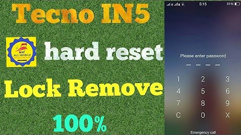 tecno in5 hard reset