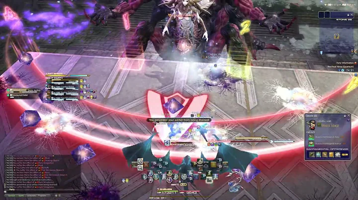 [FFXIV] The Final Verse (Quantum) Max Difficulty (Q40) Clear! WHM pov