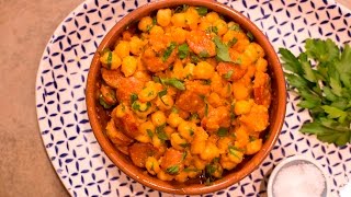 John Whaite's 5-ingredient chorizo and chickpeas braised in cider Profile