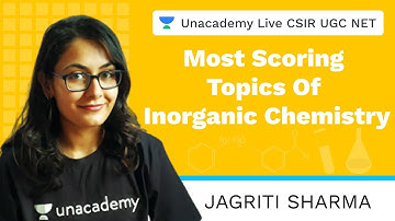 Most scoring topics of Inorganic Chemistry | Unacademy Live CSIR UGC NET | Jagriti Sharma