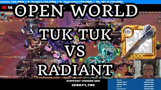 OPEN WORLD ZVZ GUILD TUK TUK VS RADIANT BRAWL COMP | POV HEAVY MACE ZVZ ALBION ONLINE 2024