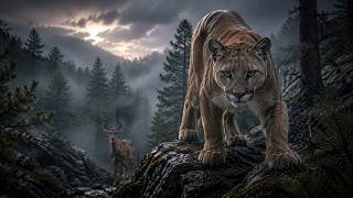 Lost Fawn in the Pine Forest: Mountain Lion Hunt and a Mother Deer’s Survival Call