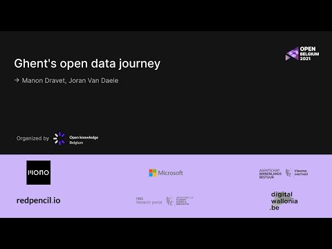 Open Belgium 2021: Ghent's open data journey2