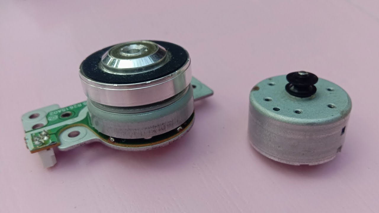 Brushless Motor & DC Motor from Old DVD Drive - YouTube