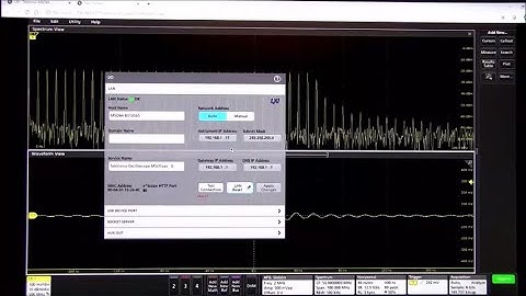 How to Control a Tektronix Oscilloscope Over a LAN