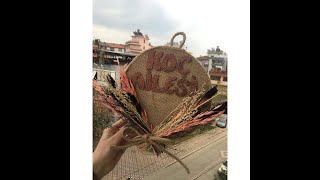 Jüt Kumaştan Şik Ve Kolay Yapimli Kapi Süsü Diy Ii Stylish Door Decorative From Jut Fabric