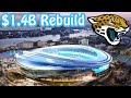 Jaguars  city agree on massive 14b stadium rebuild