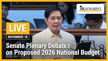 LIVE: Senate plenary debates on proposed 2026 national budget | November 18, 2025
