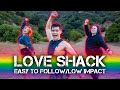 Love Shack - EASY LOW IMPACT CARDIO | Caleb Marshall | Dance Workout