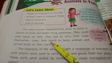 ABN school sub. EVS class-4 chapter-12 Animals in Transport part -1