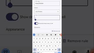 Create Drop-down list in Mobile Google sheet.. #spreadsheetskills #googlesheetstutorial