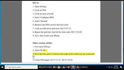 Set up Unlocator VPN Smart DNS on iPhone