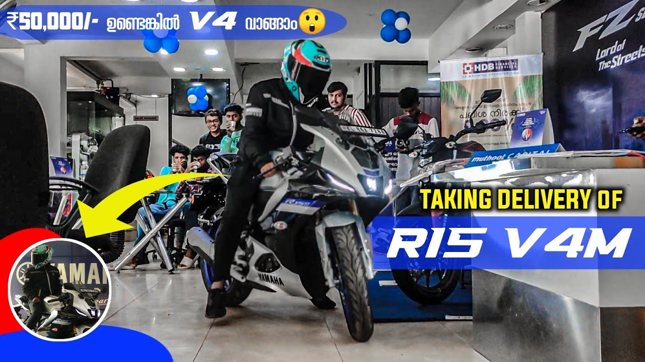 TAKING DELIVERY OF YAMAHA R15 V4M | Downpayment And EMI | CINEMATIC DELIVERY VLOG | 