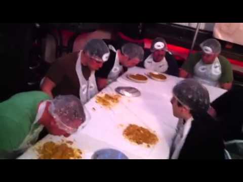 Pie Eating Contest At Nellie's Sports Bar