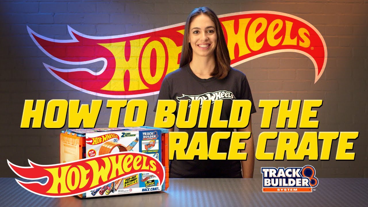 hot wheels track builder race crate