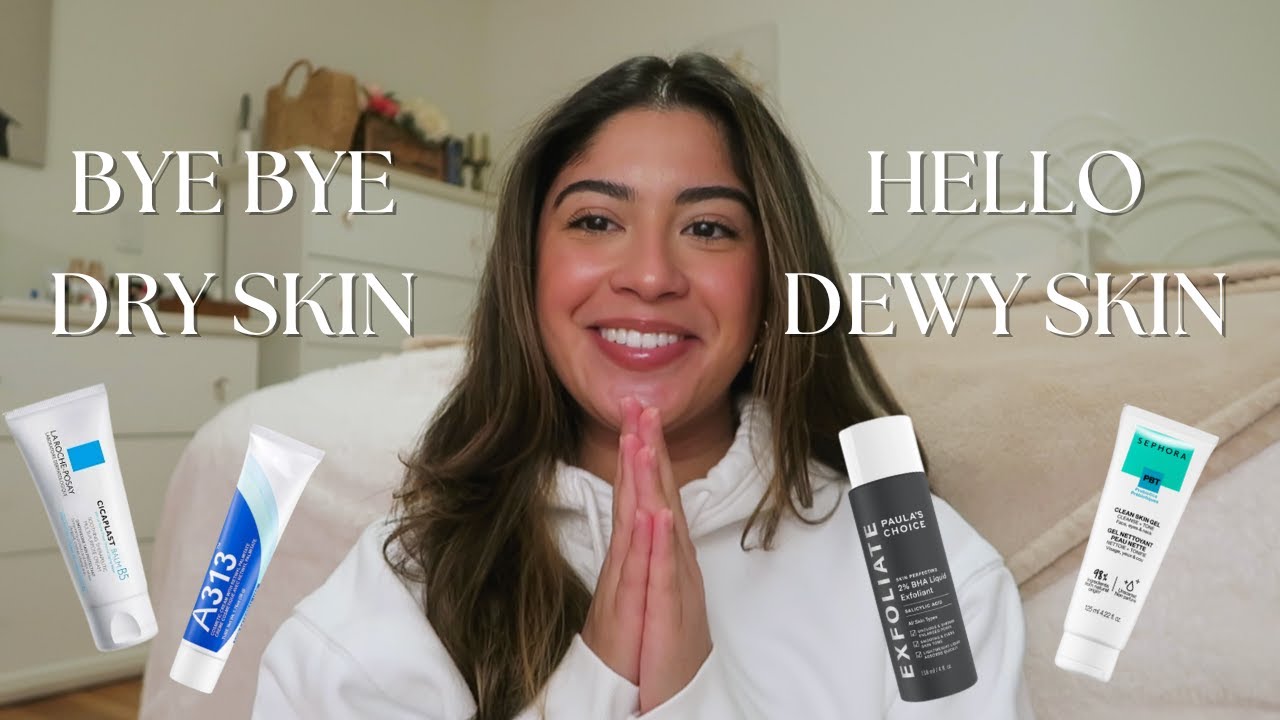the best skincare routine for dry skin - YouTube